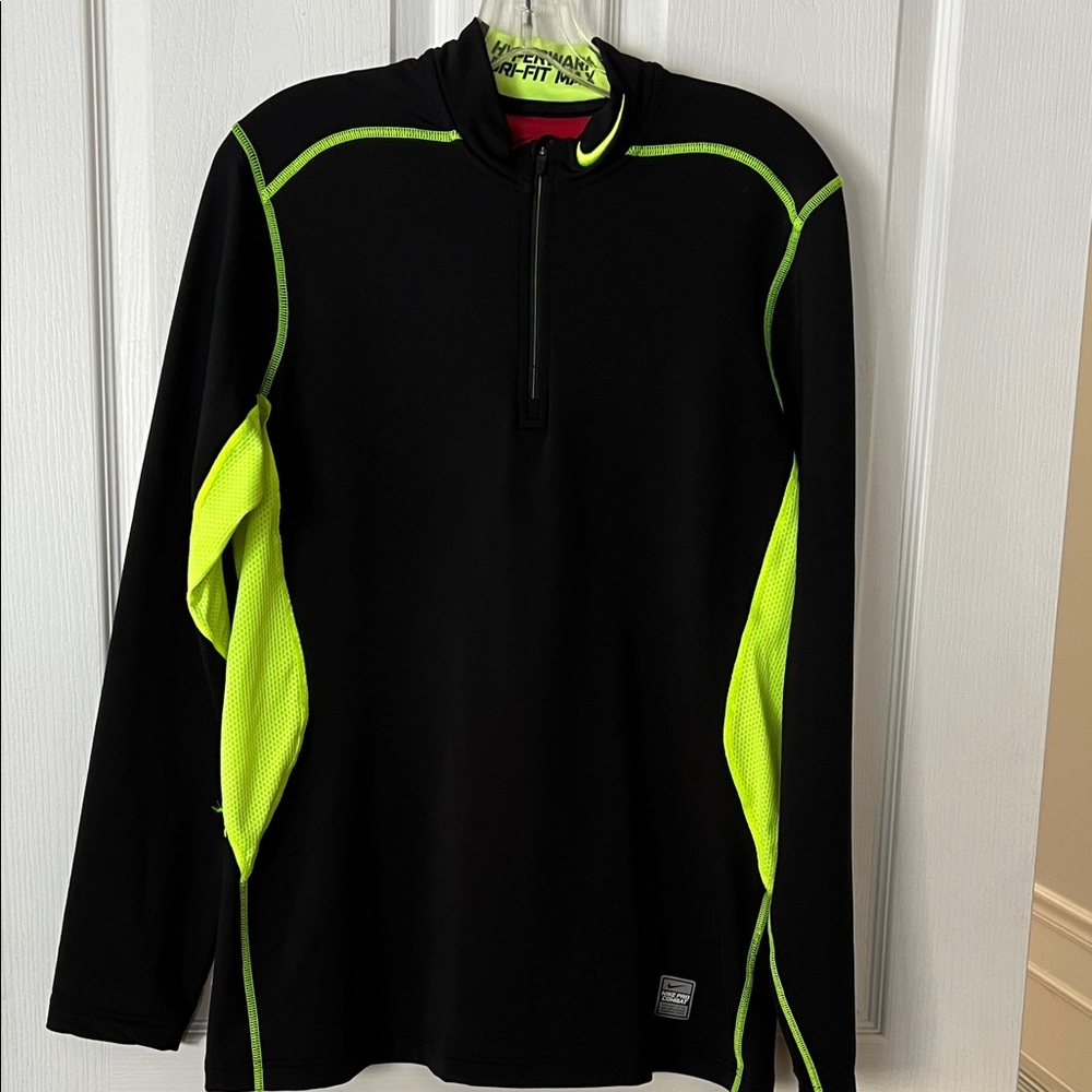 Nike Pro Combat Red and Black Dri-FIT Top